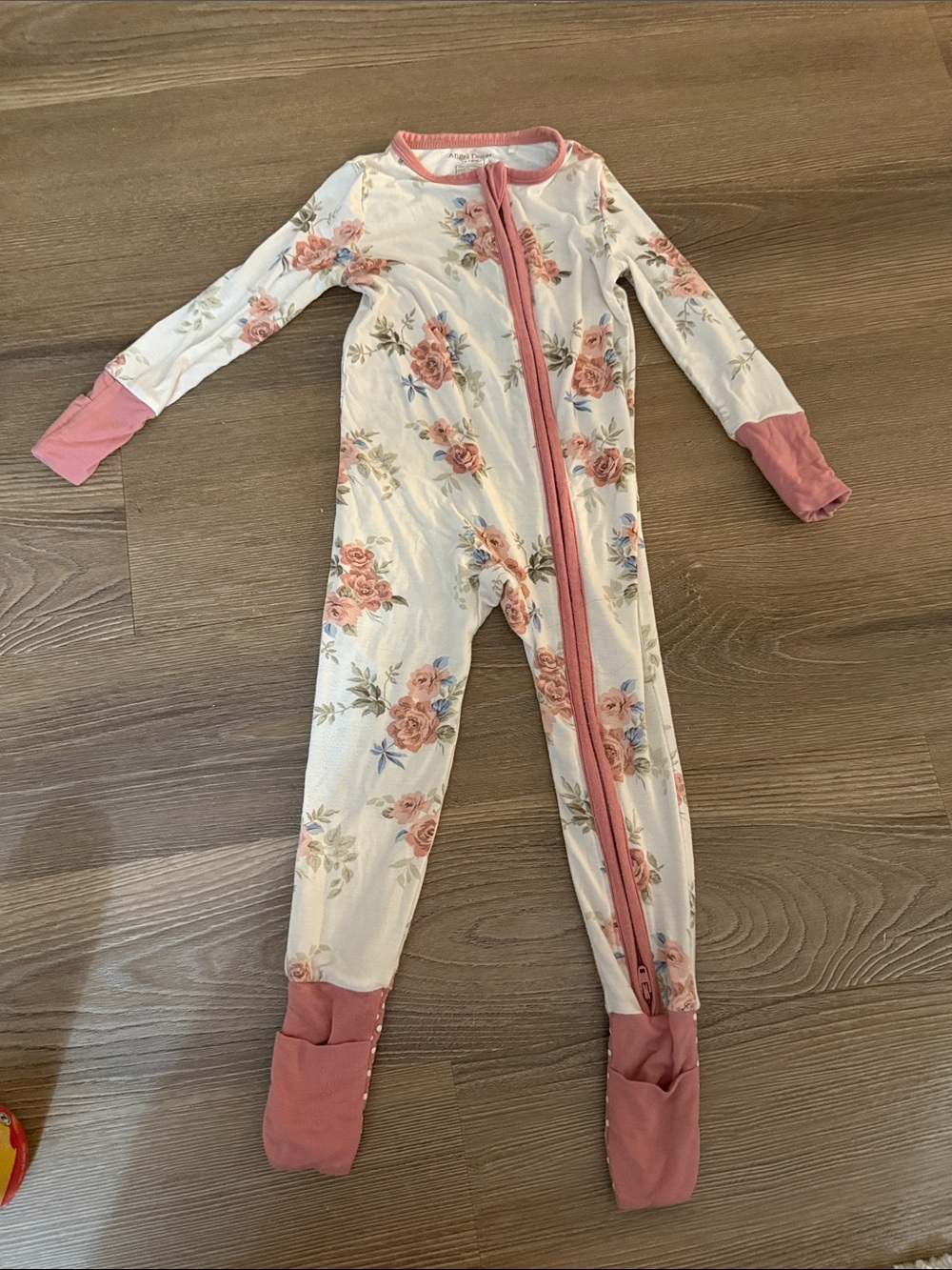 Angel Dear floral Bamboo Convertible Romper - 12-18m